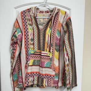 Beach By Exist Colorful Geometric Hoodie